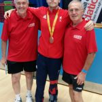 Ron and George with Aaron McKibbin - A member of the British team that won the bronze medal